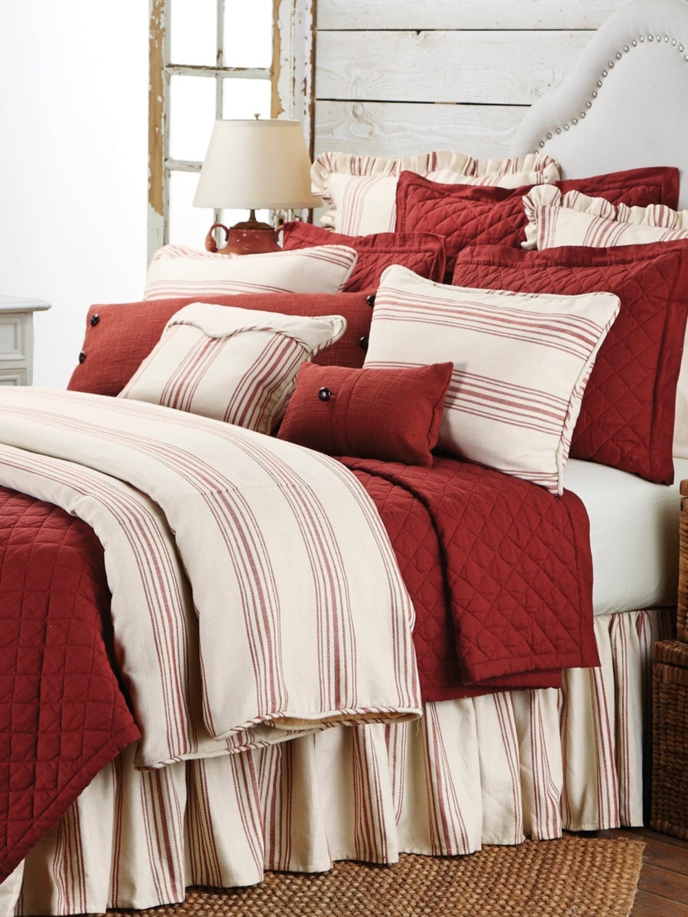 Prescott Duvet Cover and Bed Skirt Super Queen
